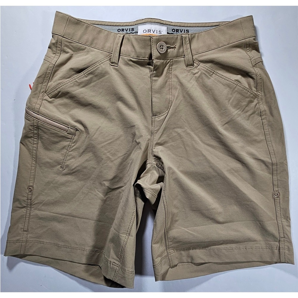 ORVIS Women's Khaki Quick Dry Outdoor Hiking Shorts Size 2
